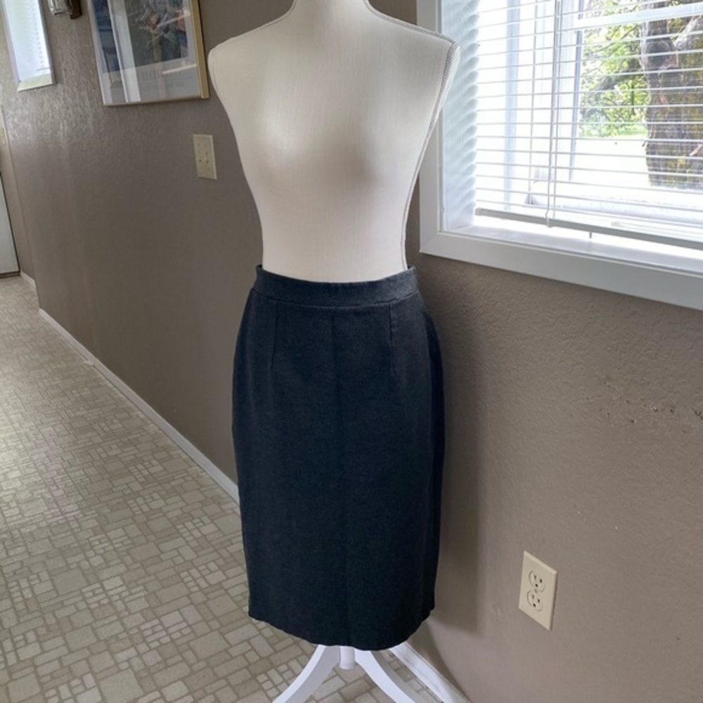 Halogen gray side zip ponte pencil skirt, Sz. 6